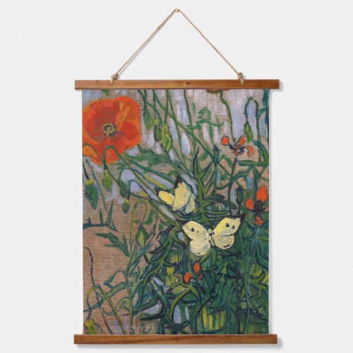 Vincent van Gogh _ Butterflies and Poppies Hanging Tapestry