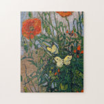 Vincent van Gogh - Butterflies and Poppies Jigsaw Puzzle<br><div class="desc">Butterflies and Poppies - Vincent van Gogh,  Oil on Canvas,  1890</div>