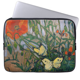 Vincent van Gogh - Butterflies and Poppies Laptop Sleeve