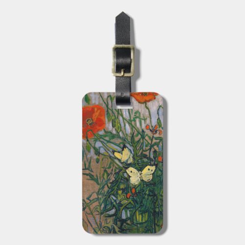 Vincent van Gogh _ Butterflies and Poppies Luggage Tag