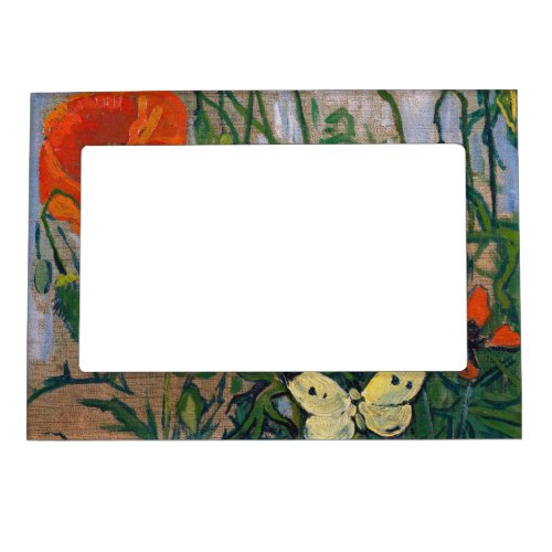 Vincent van Gogh _ Butterflies and Poppies Magnetic Frame