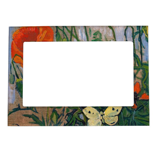 Vincent van Gogh - Butterflies and Poppies Magnetic Frame (Front)