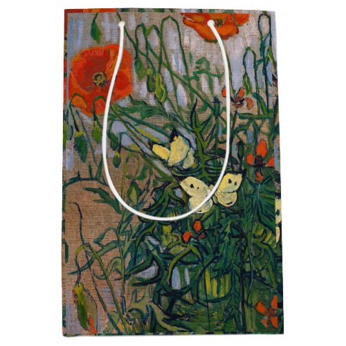 Vincent van Gogh _ Butterflies and Poppies Medium Gift Bag