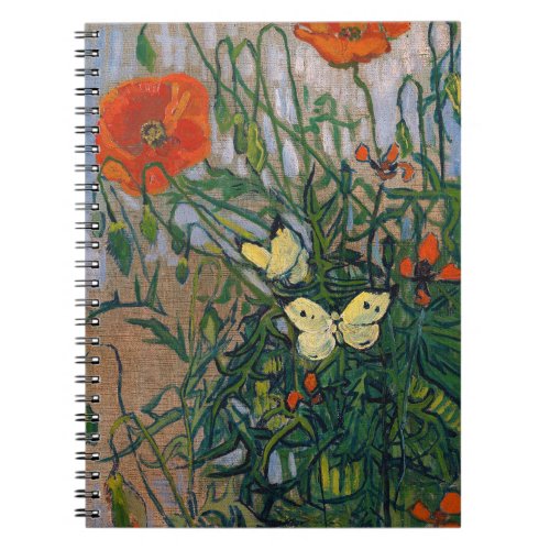 Vincent van Gogh _ Butterflies and Poppies Notebook