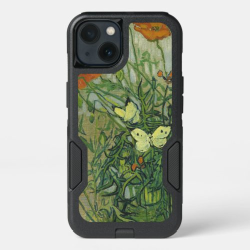 Vincent Van Gogh _ Butterflies and poppies iPhone 13 Case