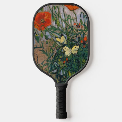 Vincent van Gogh _ Butterflies and Poppies Pickleball Paddle