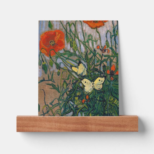 Vincent van Gogh - Butterflies and Poppies Picture Ledge (Front)