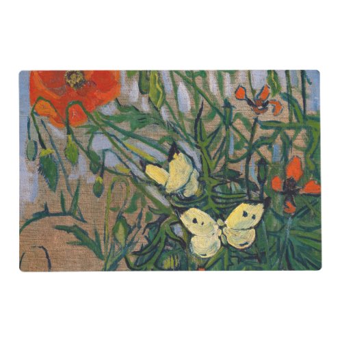 Vincent van Gogh _ Butterflies and Poppies Placemat