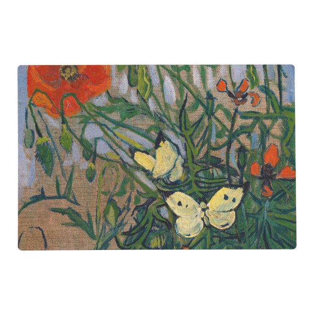 Vincent van Gogh - Butterflies and Poppies Placemat (Front)