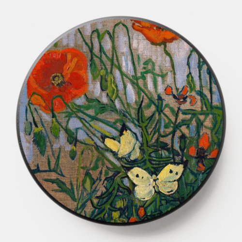 Vincent van Gogh _ Butterflies and Poppies PopSocket