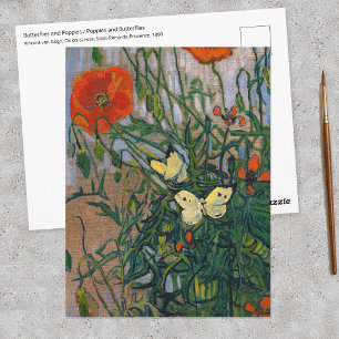 Vincent van Gogh - Butterflies and Poppies Postcard