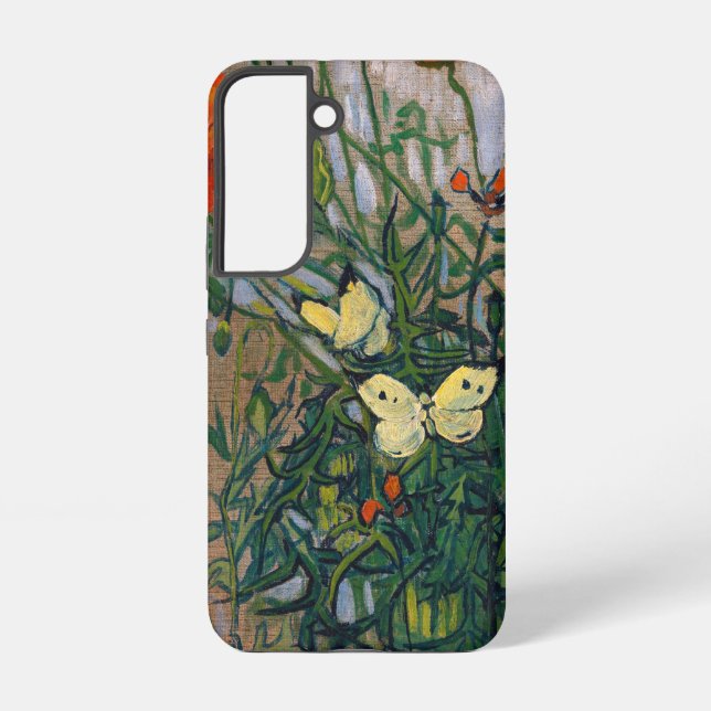 Vincent van Gogh - Butterflies and Poppies Samsung Galaxy Case (Back)
