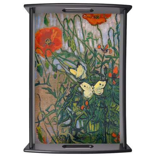 Vincent van Gogh _ Butterflies and Poppies Serving Tray
