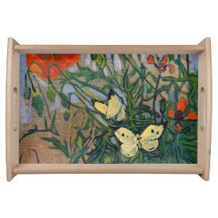 Vincent van Gogh - Butterflies and Poppies Serving Tray