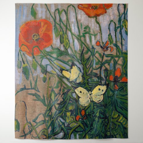 Vincent van Gogh _ Butterflies and Poppies Tapestry
