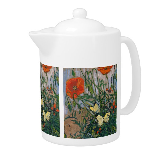 Vincent van Gogh - Butterflies and Poppies Teapot (Right)
