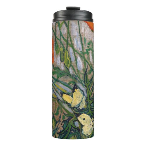 Vincent van Gogh _ Butterflies and Poppies Thermal Tumbler