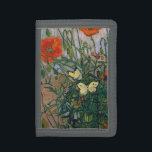 Vincent van Gogh - Butterflies and Poppies Trifold Wallet<br><div class="desc">Butterflies and Poppies - Vincent van Gogh,  Oil on Canvas,  1890</div>