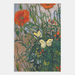 Vincent van Gogh - Butterflies and Poppies Wrapping Paper Sheets<br><div class="desc">Butterflies and Poppies - Vincent van Gogh,  Oil on Canvas,  1890</div>