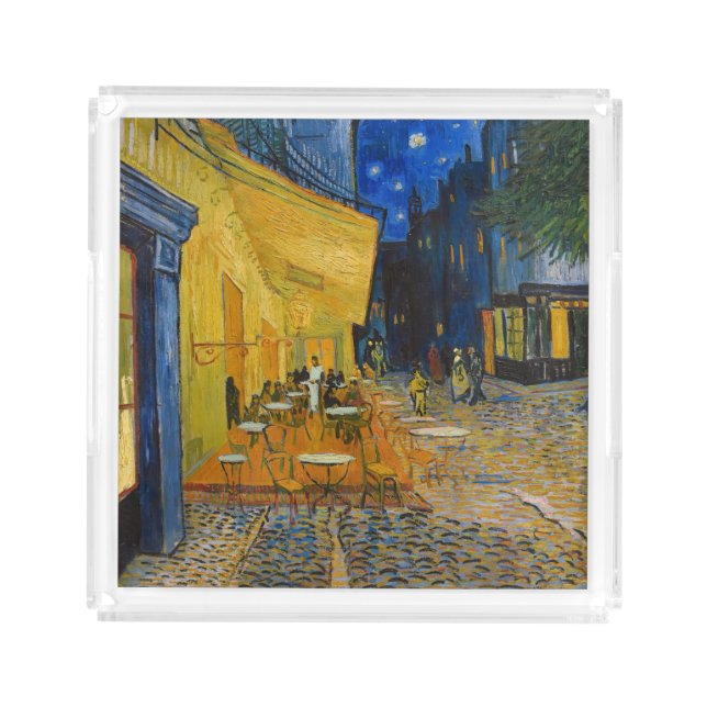 Vincent van Gogh - Cafe Terrace at Night Acrylic Tray (Front)