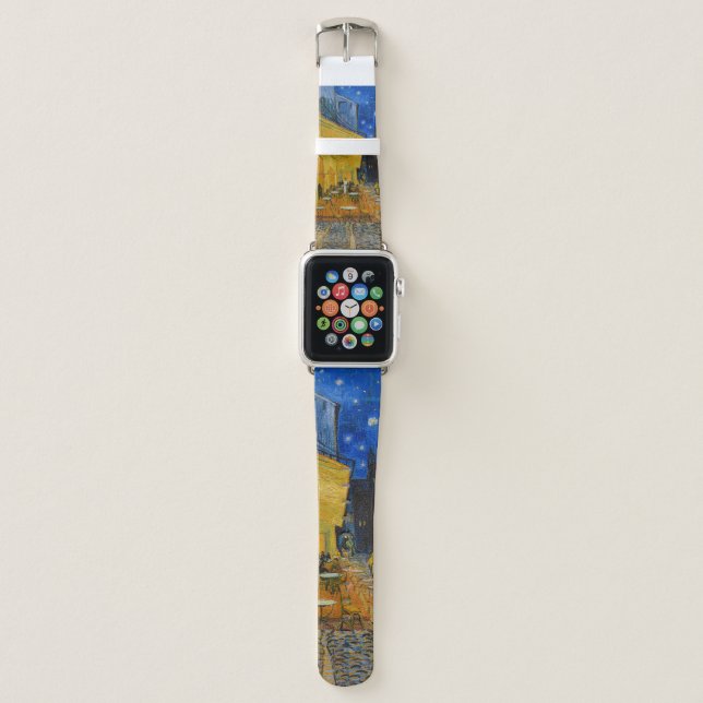 Vincent van Gogh - Cafe Terrace at Night Apple Watch Band (Front)