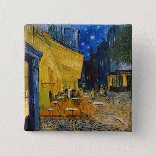 Vincent van Gogh _ Cafe Terrace at Night Button