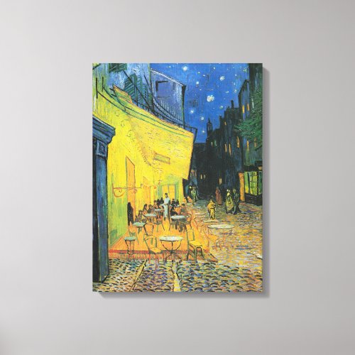 Vincent van Gogh Cafe Terrace at Night Canvas Print