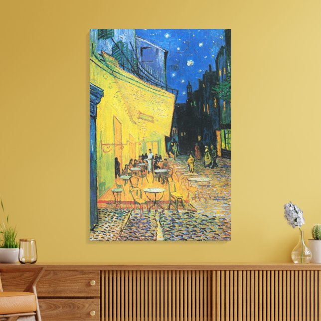 Vincent van Gogh Café Terrace at Night Canvas Print (Insitu(LivingRoom))