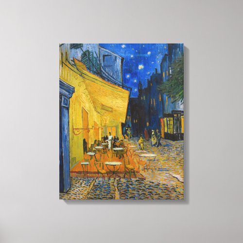 Vincent van Gogh _ Cafe Terrace at Night Canvas Print