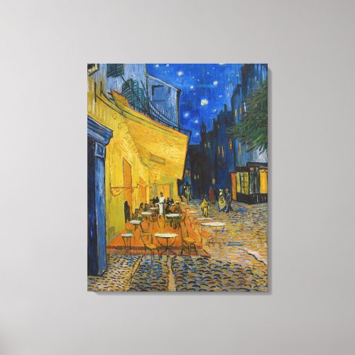 Vincent van Gogh _ Cafe Terrace at Night Canvas Print