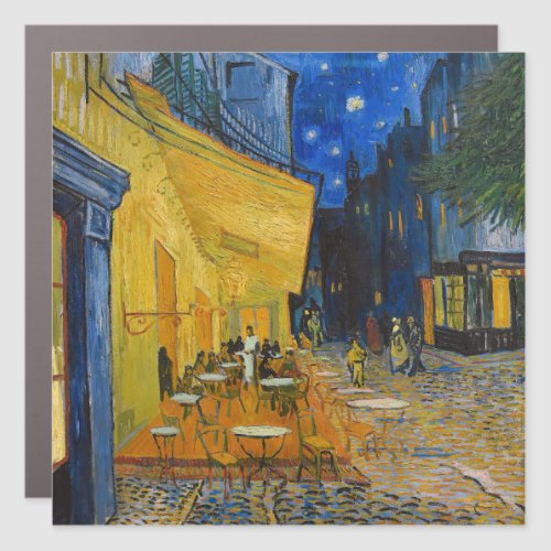 Vincent van Gogh _ Cafe Terrace at Night Car Magnet