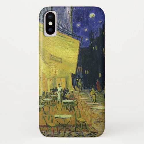 Vincent van Gogh _ Cafe Terrace at Night iPhone X Case