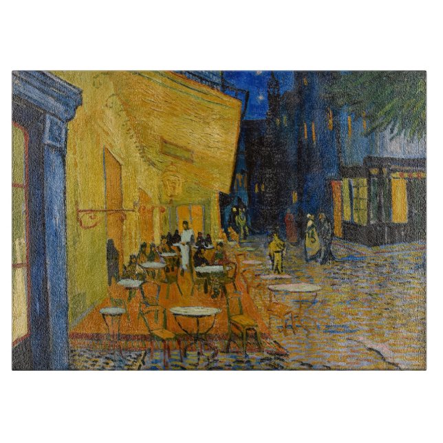 Vincent van Gogh - Cafe Terrace at Night Cutting Board (Front)