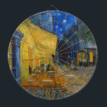 Vincent van Gogh - Cafe Terrace at Night Dart Board<br><div class="desc">Cafe Terrace on the Place du Forum at Night - Vincent van Gogh,  1888</div>