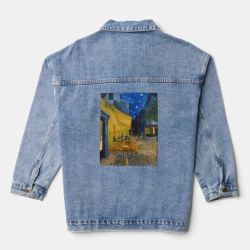 Vincent van Gogh _ Cafe Terrace at Night Denim Jacket