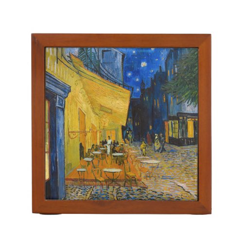Vincent van Gogh _ Cafe Terrace at Night Desk Organizer