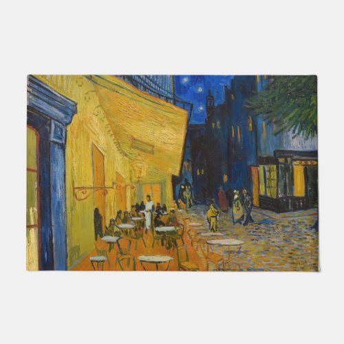 Vincent van Gogh _ Cafe Terrace at Night Doormat