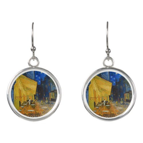 Vincent van Gogh _ Cafe Terrace at Night Earrings