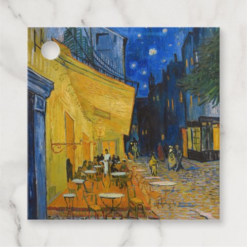 Vincent van Gogh _ Cafe Terrace at Night Favor Tags