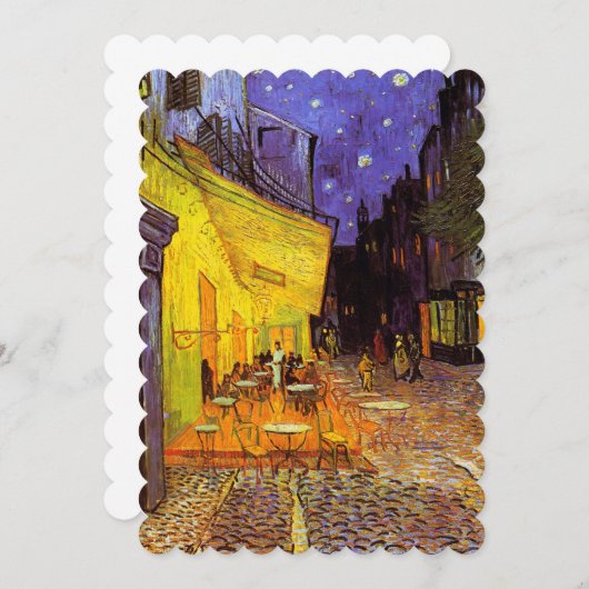 Vincent Van Gogh Cafe Terrace At Night Fine Art (Front/Back)