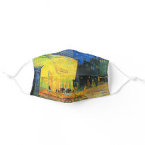Vincent Van Gogh Cafe Terrace At Night Fine Art Adult Cloth Face Mask