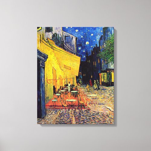 Vincent Van Gogh _ Cafe Terrace At Night Fine Art Canvas Print