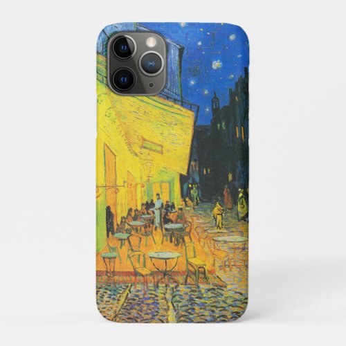 Vincent Van Gogh Cafe Terrace At Night Fine Art iPhone 11 Pro Case