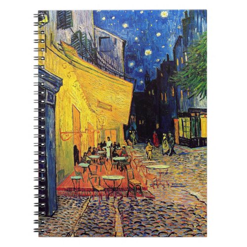 Vincent Van Gogh _ Cafe Terrace At Night Fine Art Notebook