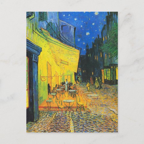 Vincent Van Gogh Cafe Terrace At Night Fine Art Postcard
