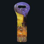 Vincent Van Gogh Cafe Terrace At Night Fine Art Wine Bag<br><div class="desc">Vincent Van Gogh Cafe Terrace At Night Fine Art Vincent Willem van Gogh was a Dutch Post-Impressionist painter whose work, notable for its rough beauty, emotional honesty and bold color, had a far-reaching influence on 20th-century art. His output includes portraits, self portraits, landscapes and still lifes of cypresses, trees in...</div>