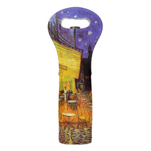 Vincent Van Gogh Cafe Terrace At Night Fine Art Wine Bag