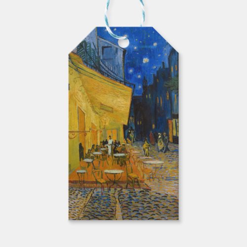 Vincent van Gogh _ Cafe Terrace at Night Gift Tags