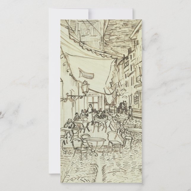 Vincent van Gogh - Cafe Terrace at Night Holiday Card (Front)