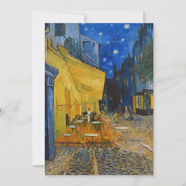 Vincent van Gogh - Cafe Terrace at Night Invitation (Front)